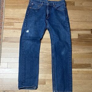 Classic pair of Levi's 501 Original Fit jeans with the signature red tab 33X32
